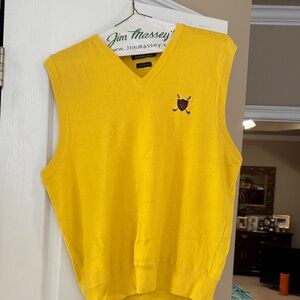 Yellow Sleeveless Golf Shirt